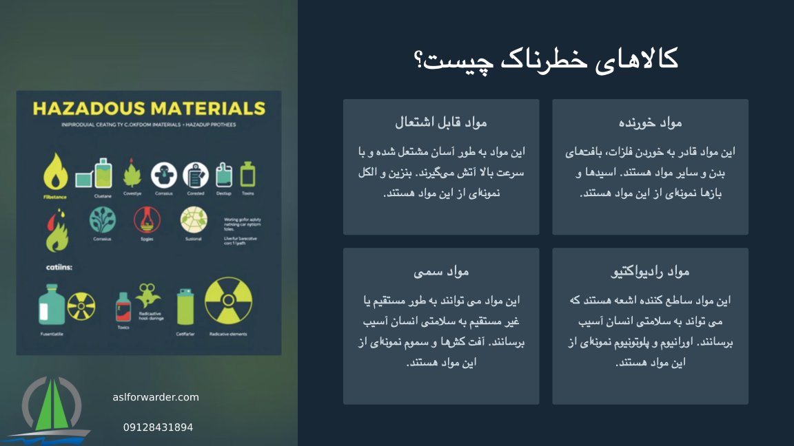 حمل و نقل کالاهای خطرناک