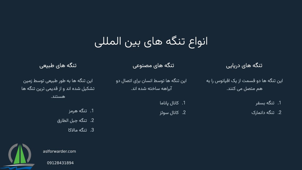 مهمترین تنگه جهان